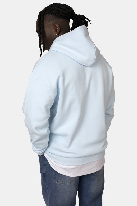 Patch Oversized Zip-Hoodie