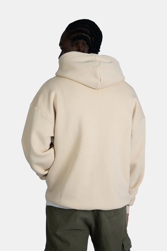 Patch Oversized Zip-Hoodie