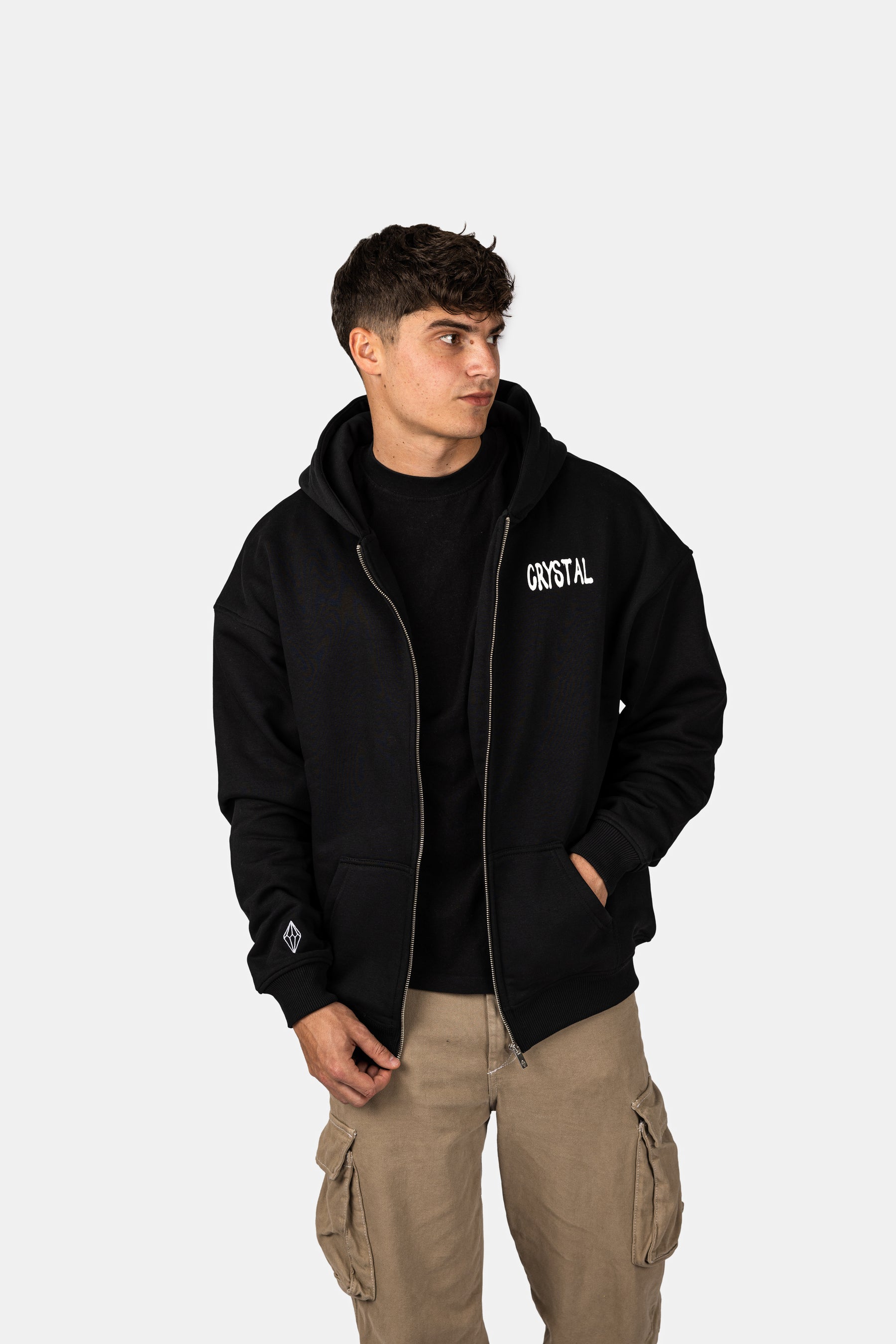 Spray Oversized ZIP-Hoodie