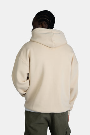 Patch Oversized Zip-Hoodie