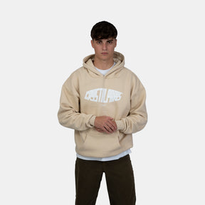 Oversized Hype Hoodie Brown Rice
