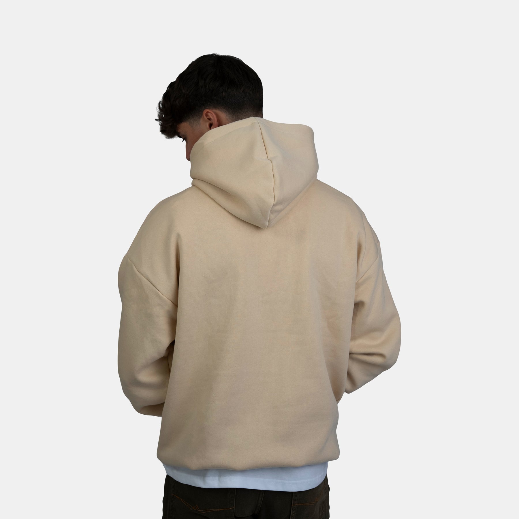 Oversized Hype Hoodie Brown Rice