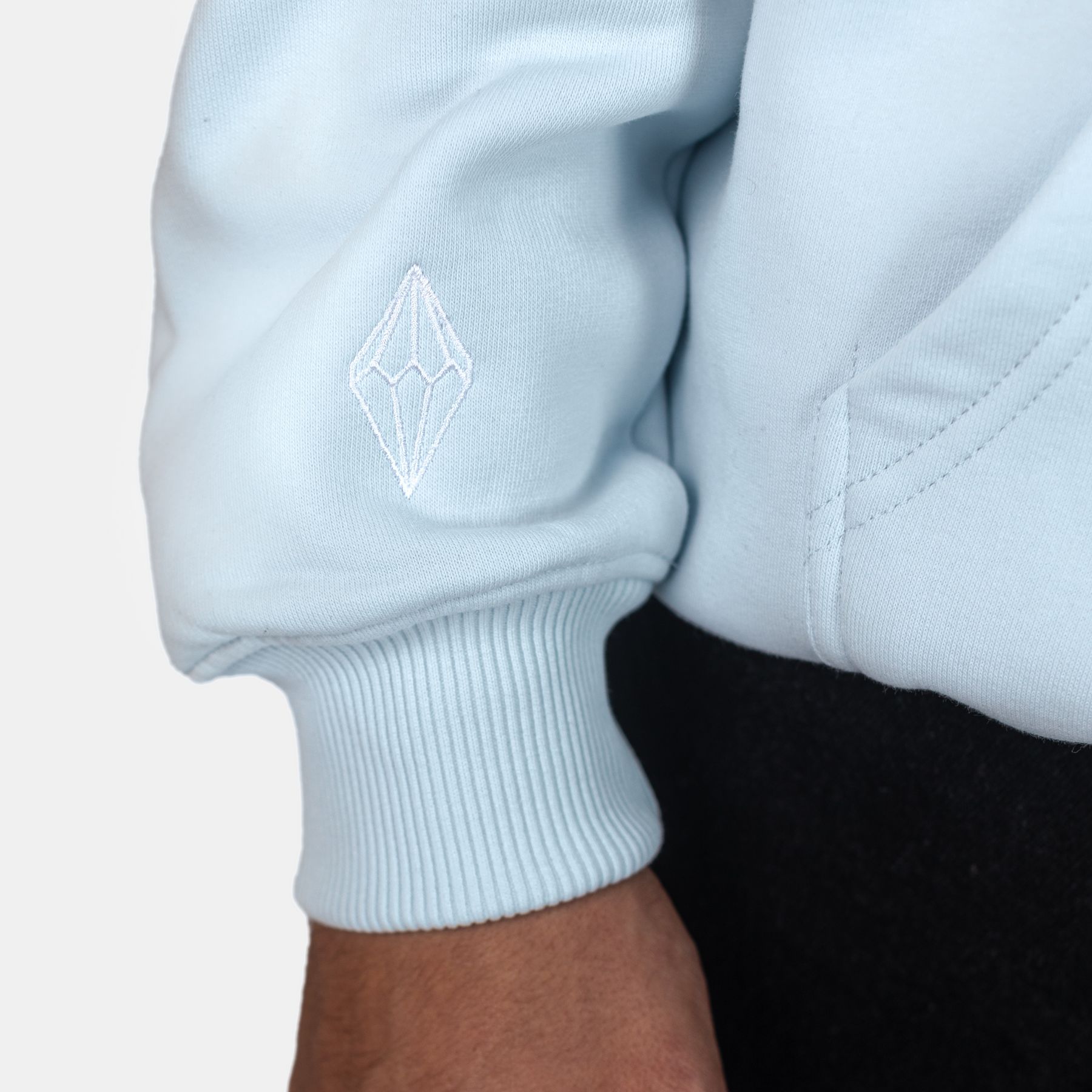 Oversized Trademark Hoodie Ice Water