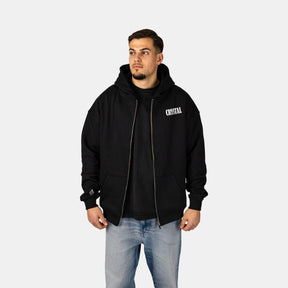 Oversized Trademark ZIP-Hoodie Black