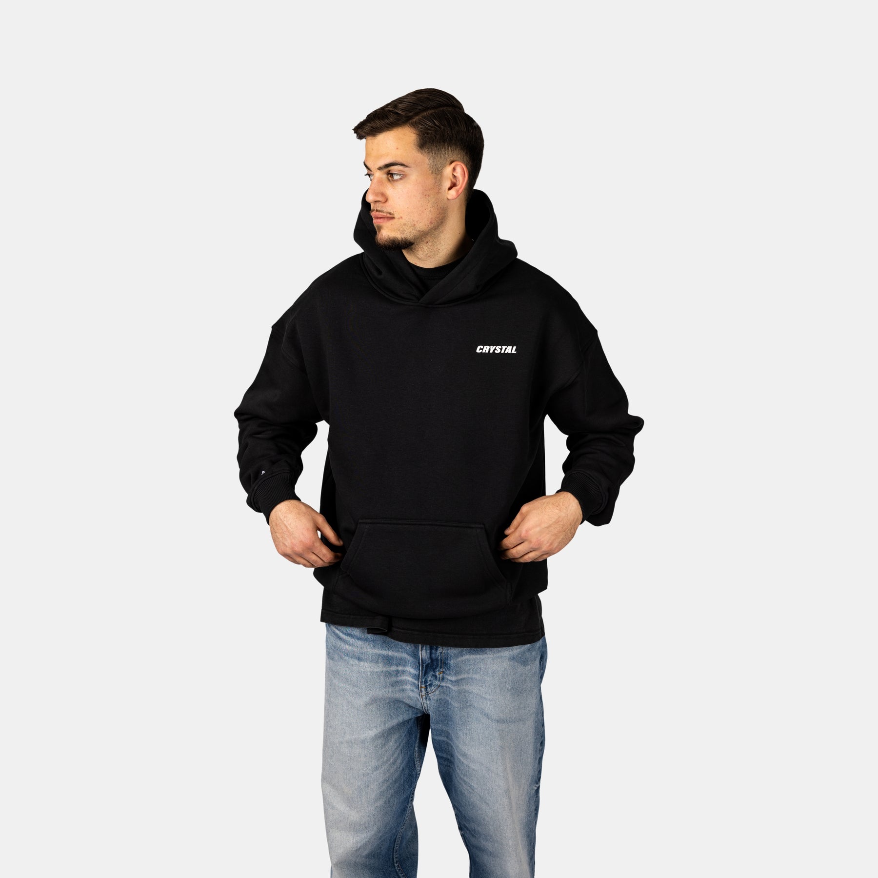 Oversized Nordic Nights Hoodie Black