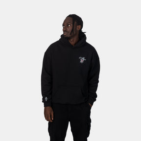 Oversized Peaches Hoodie Black