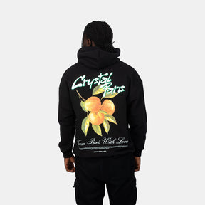 Oversized Peaches Hoodie Black