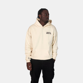 Oversized Spray Hoodie Coconut