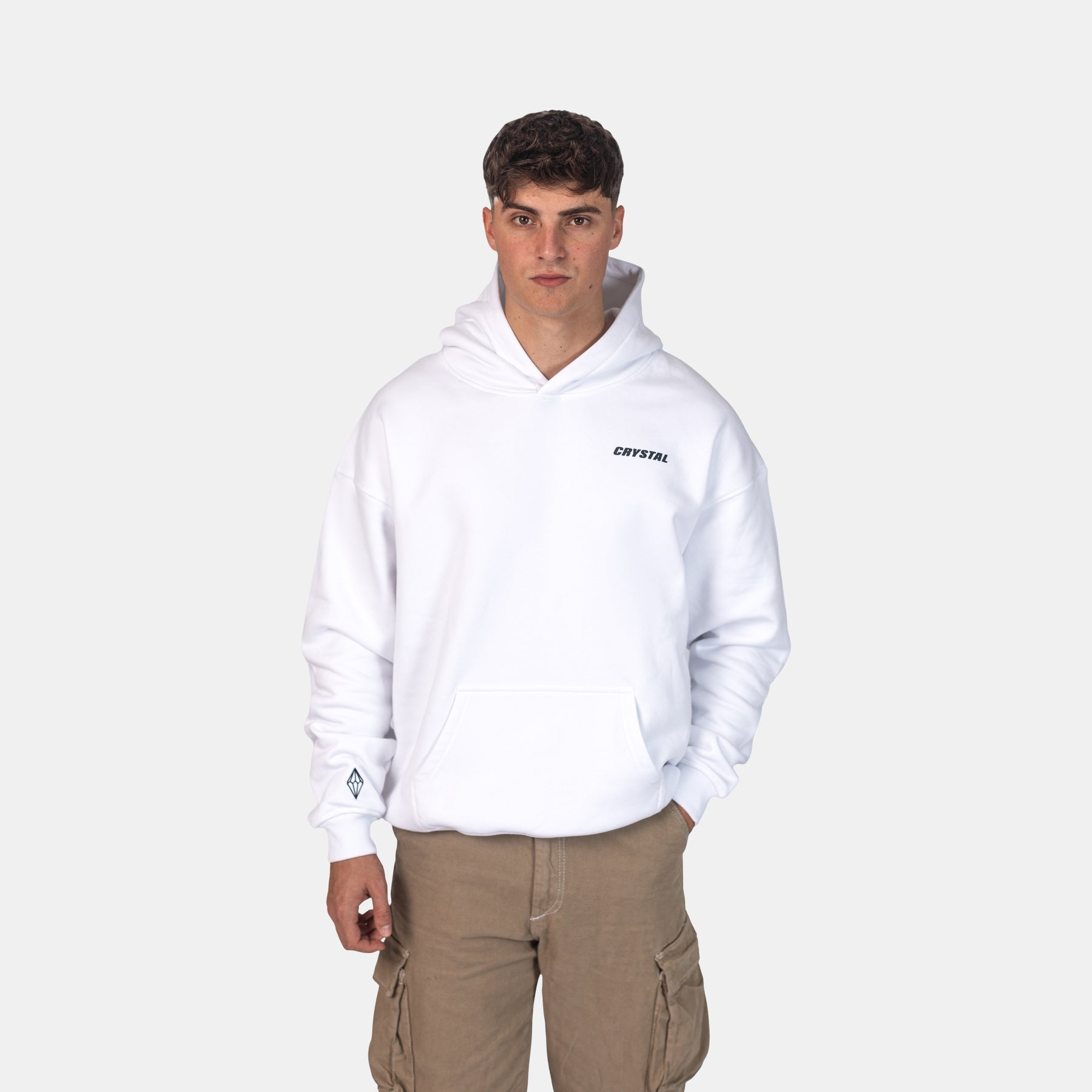 Oversized Nordic Hoodie White