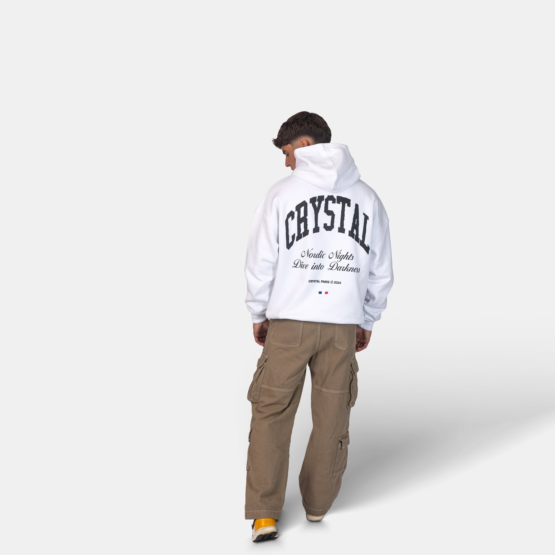 Oversized Nordic Hoodie White