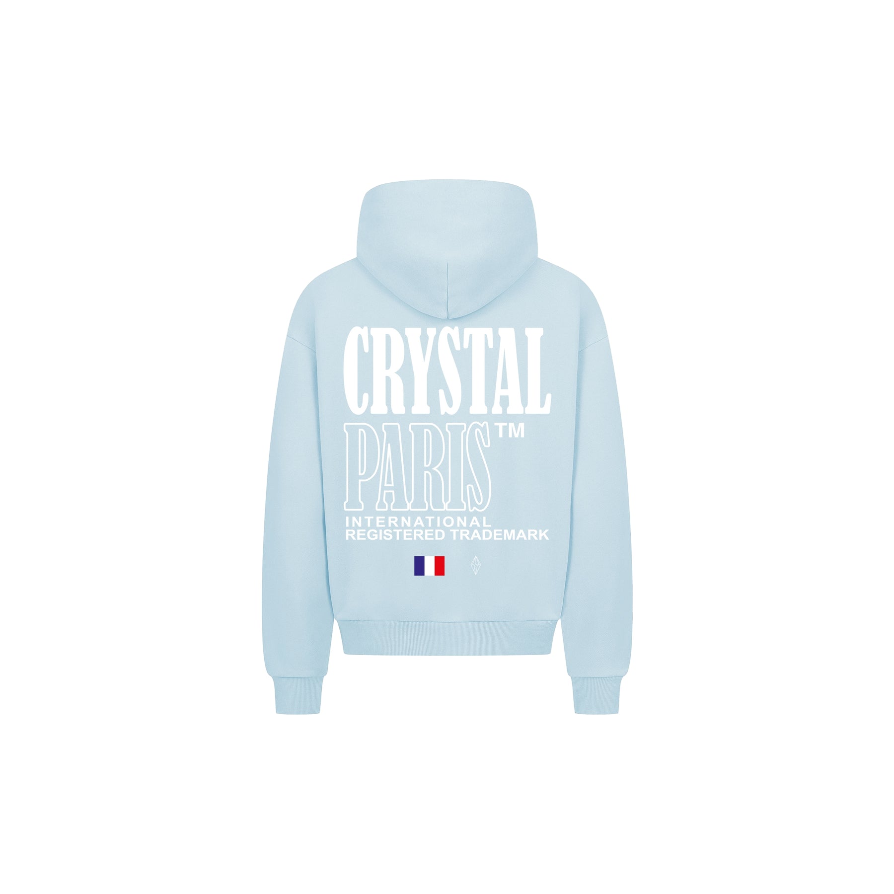 Oversized Trademark Hoodie Ice Water