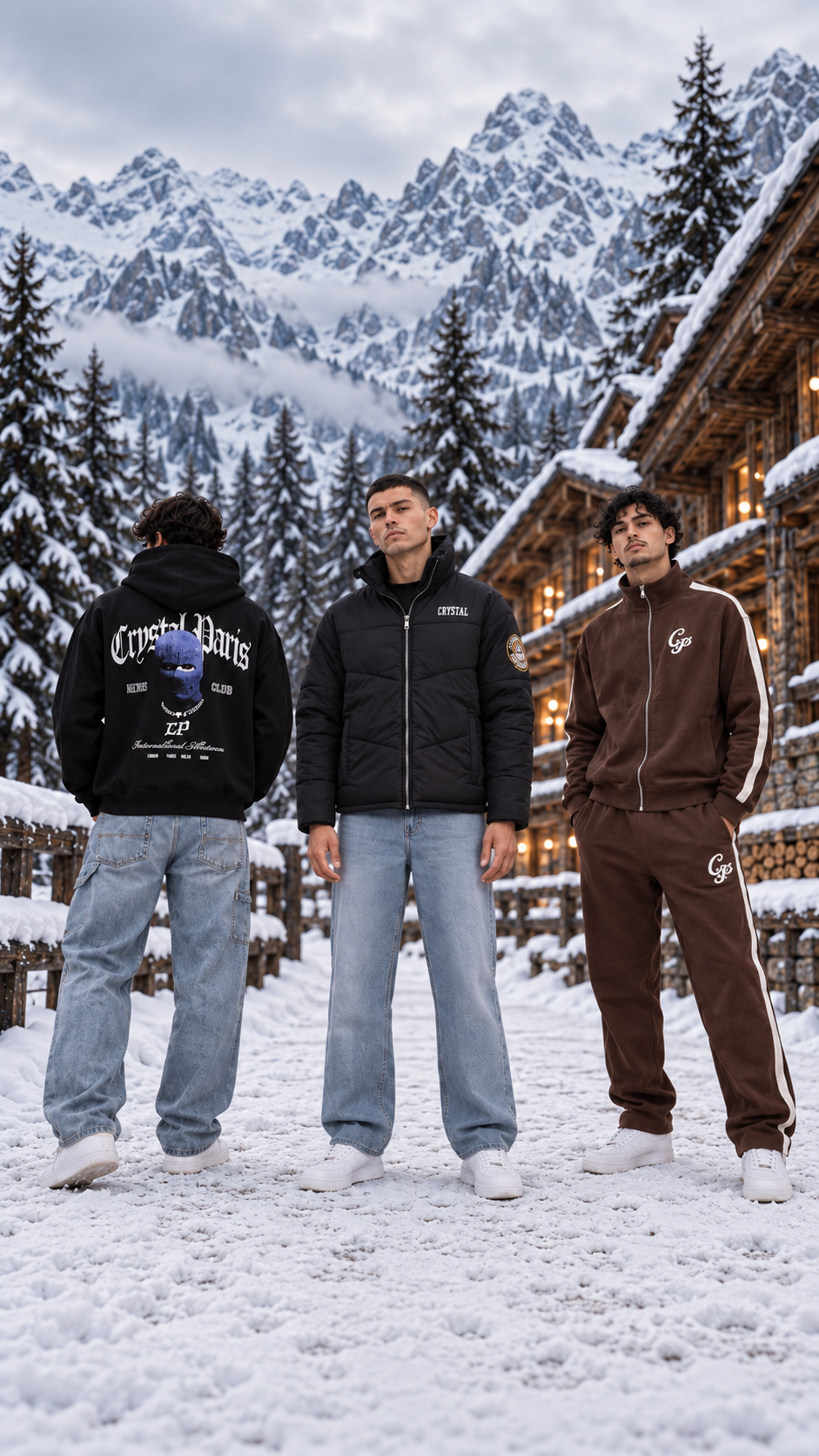 Crystal Paris Fall Winter 26/27 – Streetwear im verschneiten Alpenchalet
