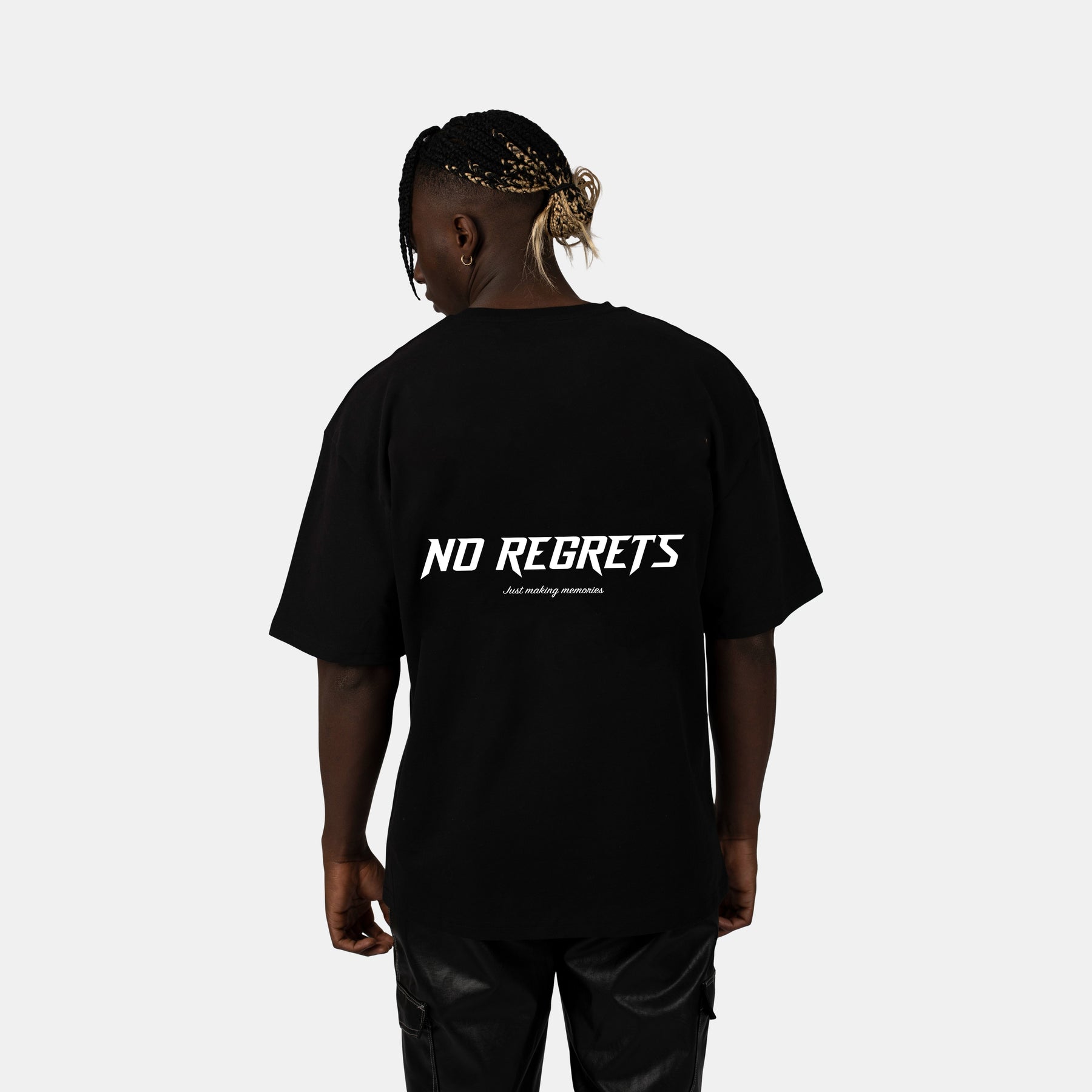 No Regrets T-Shirt  Black