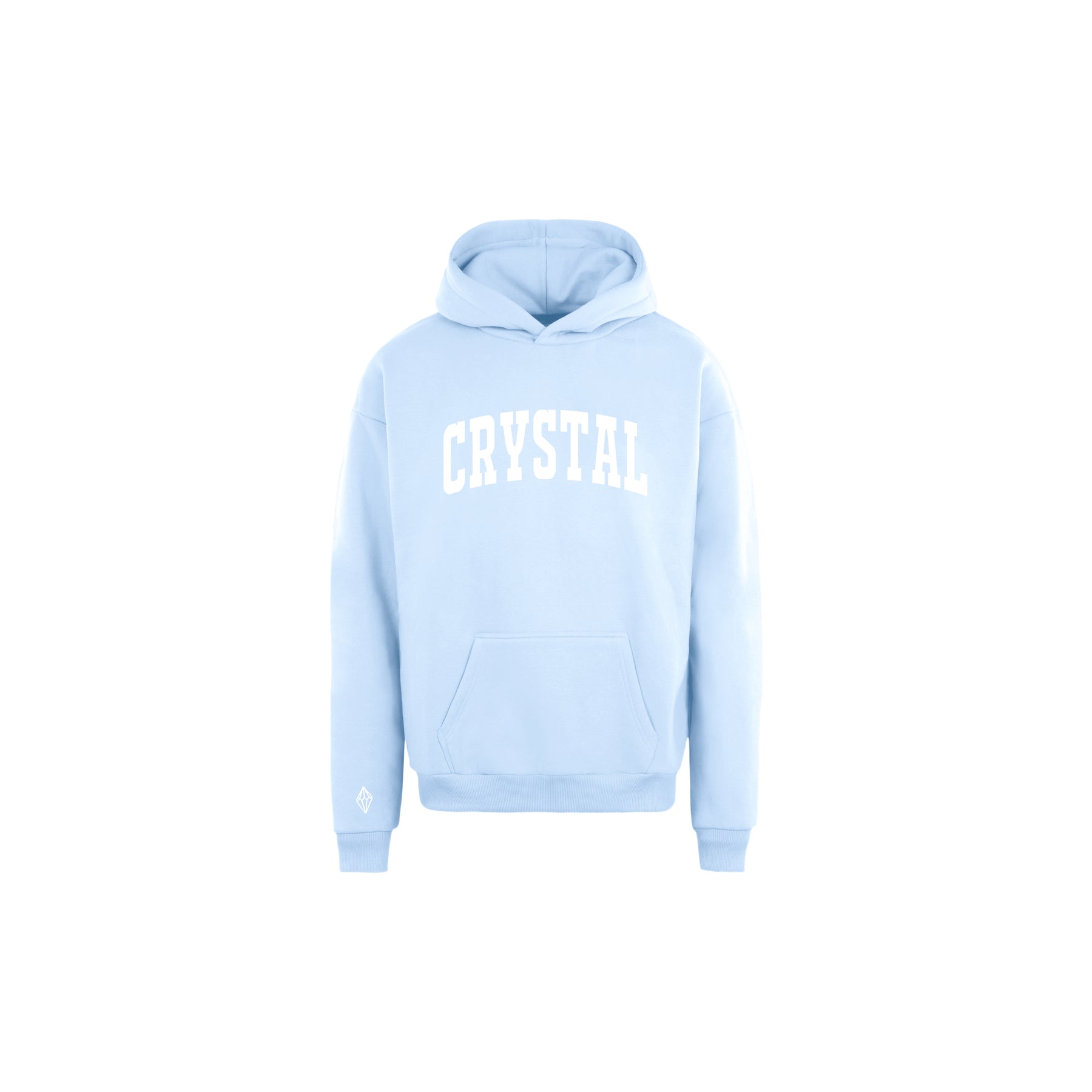 Oversized College Hoodie Ice Water